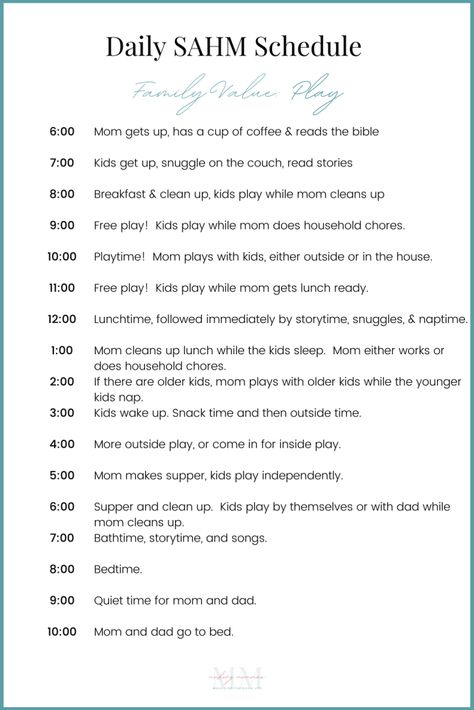 Wanna Create the Best Ever Stay at Home Mom Schedule? Here's How! Three Year Old Schedule At Home, Sahm Hobbies, Sahm Routine, Life Binder Printables, Stay At Home Mom Schedule, Busy Mom Planner, Sahm Schedule, Biblical Women, Homemaker Schedule