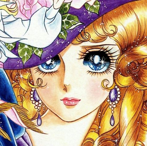 Rose Of Versailles Icon, Roses Of Versailles, The Rose Of Versailles Manga, 70s Anime Art Style, Lady Oscar Icon, Rose Of Versailles Manga, Rose Of Versailles Oscar, The Rose Of Versailles, Rose Of Versailles