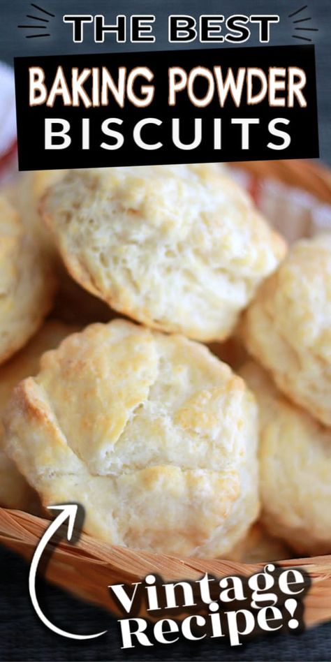 A classic no-fail recipe to make THE BEST flaky and buttery EASY BAKING POWDER BISCUITS, passed down from generation to generation. Such a great side to so many meals from the everyday to the special occasion holiday dinners. #biscuits #easybiscuits #biscuitsrecipe Baking Powder Biscuits Recipe Easy, Shortening Biscuits, Easy Biscuits, Biscuits Homemade, Best Biscuit Recipe, Easy Homemade Biscuits, Baking Soda Biscuits, Baking Powder Biscuits, Homemade Biscuits Recipe