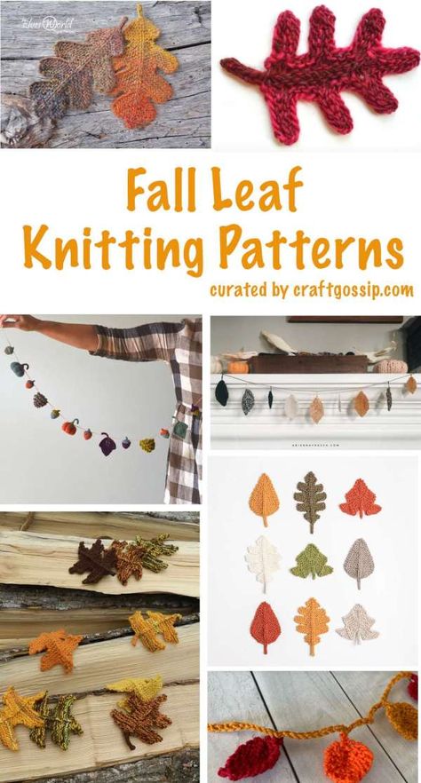 Celebrate Fall with Leaf Knitting Patterns Knitting Leaves Pattern Free, Knitted Leaf Pattern, Maple Leaf Knitting Pattern, Knitted Pumpkin Leaf, Leaf Knitting Pattern Leaves, Leaf Knitting Pattern, Candle Making Tutorial, Maple Leaf Pattern, Pumpkins And Leaves