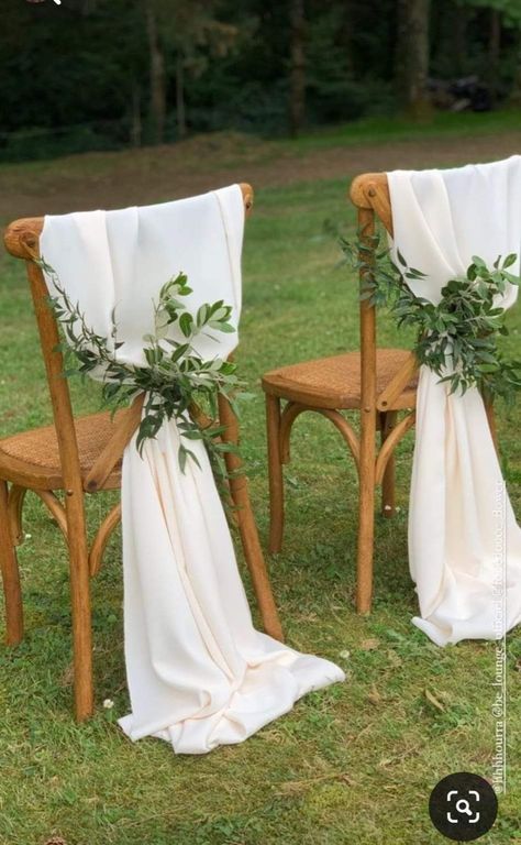 Outdoor Night Wedding, Bridal Chair, Wedding Ceremony Chairs, Bride Preparation, Church Wedding Flowers, Ceremony Chairs, Church Wedding Decorations, Wedding Chair Decorations, Wedding Planning Decor