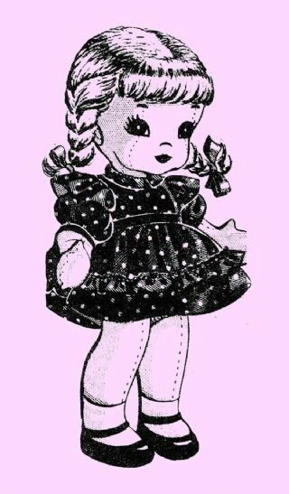 Jointed Cloth Doll, Kewpie Art, Unicorn Cross Stitch Pattern, Doll Tattoo, Doll Drawing, Doll Clothes Pattern, Nostalgic Art, Drawing Journal, Digital Patterns