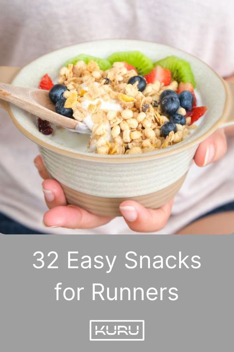 32 Easy Snacks for Runners Snacks For Runners, Post Run, Running Fuel, Easy Snack Ideas, What You Eat, Boost Energy, Snack Ideas, Easy Snacks, Healthy Snacks