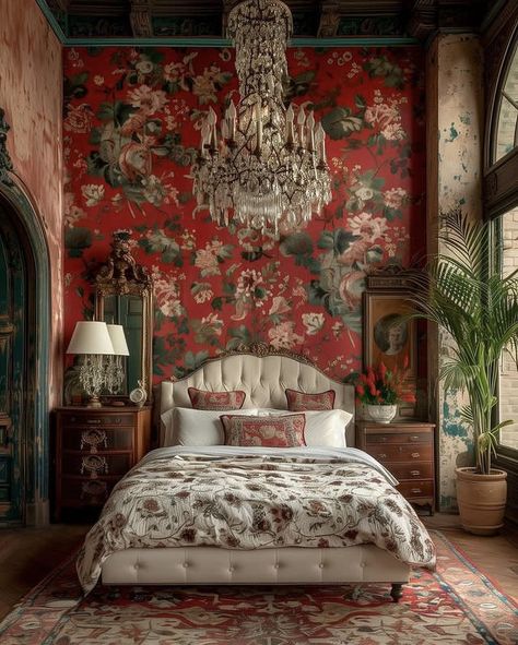 Maximalist Bedroom Ideas, Dream Ranch, Maximalist Bedroom, Vintage Inspired Bedroom, Whimsical Bedroom, Maximalist Interior, Pink Bedroom Decor, Candy House, Inspiring Thoughts