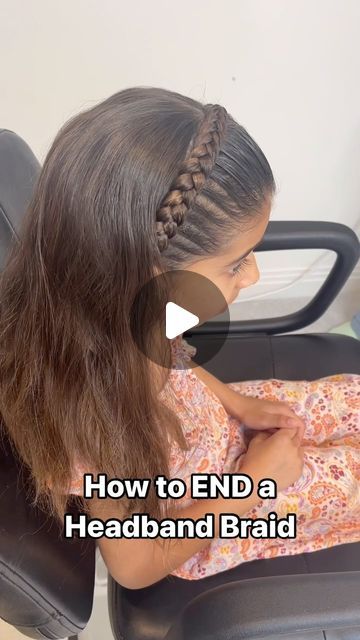 Claire Kent on Instagram: "After my How to do a Headband Braid reel got millions of views and lots of you asked how to finish the braid off so that you don’t have a braid hanging down and in the way, I decided to video how to END a headband braid. Finishing it off like this makes all the difference and gives you a really professional looking braid 🩷 . . . . .  #schoolhairstyles #trenzastyle #schoolhair #headbandbraid #lacebraid #braidtutorial #tranças #lacebraids #hairstylesforgirls #peinados #hairtutorial #hairreels #easyhairstyles #hairvideo #girlshairstyles #nagô #braidsforgirls #braidsofinstagram #hairideas #hairtutorial #hairtutorials #braidstyles #braidedhairstyles #braidideas #penteados #peinadosparaniñas #braidinspo #trenza #partyhairstyle" Braided Hair Band, Headband Hairstyles Braids, How To Do Braids, Head Band Braid, Headband Braid Hairstyles, Hair Crown Braid, Braid Headband Hairstyle, Professional Braids, Hair Braid Headband