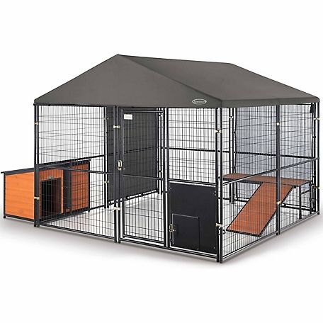 Retriever All-Weather Dog Kennel Panel at Tractor Supply Co. Backyard Dog Kennel, Dog Kennel Panels, Kennel Ideas Outdoor, Cheap Dog Kennels, Outdoor Dog Kennel, Airline Pet Carrier, Dog Kennel Cover, Kennel Cover, Diy Dog Kennel