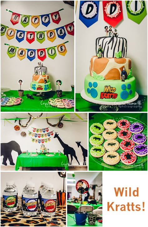 Wild Kratts 7th Birthday Party | Spring Hill, TN Photographer.  Adorable themed birthday party great for the Animal Lover.  Includes decoration, food, games and entertainment ideas. Birthday Party Ideas Spring, Wild Kratts Birthday Party, Wild Kratts Party, Animal Themed Birthday Party, Zoo Birthday Party, Zoo Birthday, Food Games, Wild Kratts, Ideas Birthday Party