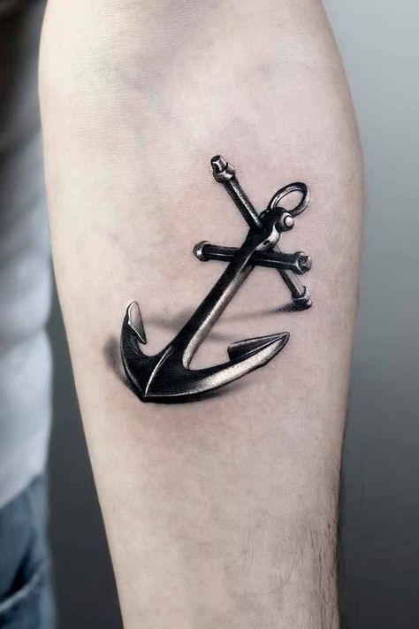 Anchor Tattoo Design For Men, Ancora Tattoo, Anchor Compass Tattoo, Feminine Anchor Tattoo, Compass And Map Tattoo, Anchor Tattoo Design, Anker Tattoo, Map Tattoos, Full Arm Tattoos