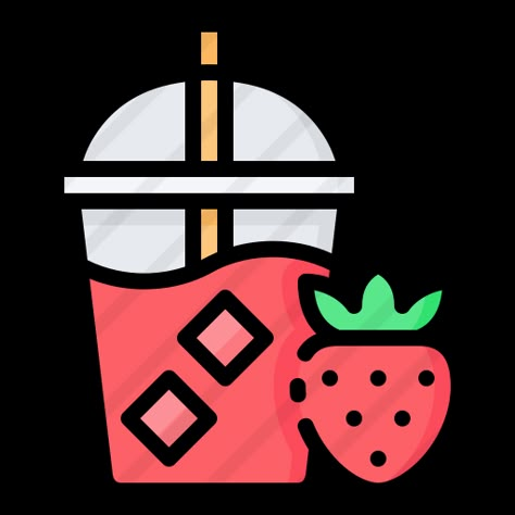 Cute Juice Drawing, Food Drawing Cute, Easy And Cute Drawings, Juice Drawing, Foods Drawing, Pottery Plant Pot, Easy Drawings For Beginners, Strawberry Juice, Paper Duck