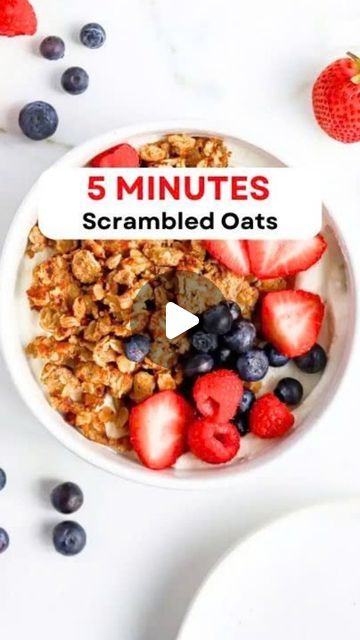 The Mediterranean Diet Plan 🇺🇸 on Instagram: "🫒🍲 Scrambled Oats.

🙏 Thank you: @feelgoodfoodie

😍 Type "Oats" If you Want to Get More FREE Mediterranean Recipes from Me

💁‍♀️ With this Scrambled Oats:
✅️ Preparing Time: 5 Minutes.
✅️ Calories:122kcal

👉INGREDIENTS
1 ripe banana
¾ cup oats
1 egg
1 tablespoon Organic Greek yogurt
1 teaspoon cinnamon
Pinch of salt

INSTRUCTIONS
Place the banana, oats, egg, yogurt, cinnamon and salt in a large bowl and use a fork to mash it all together until well combined.
Heat a large nonstick skillet over medium heat and transfer the oat mixture to the skillet. Spread it out to an even layer and allow to cook undisturbed until it looks set, about 5 minutes.
Use a spatula to scramble the mixture and cook on the other side until browned and toasted, Protein Scrambled Oats, Scrambled Oats, Mediterranean Diet Plan, The Mediterranean Diet, Banana Oats, Nonstick Skillet, Pinch Of Salt, Scrambled Eggs, Ripe Banana