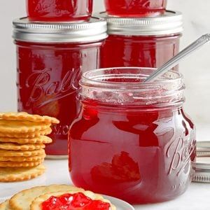 Strawberry Basil Jam Recipe: How to Make It Wild Plum Jelly Recipe, Wild Plum Jelly, Watermelon Rind Preserves, Cherry Jam Recipes, Cranberry Jelly, Wild Plum, Plum Recipes, Pear Jam, Jelly Recipe