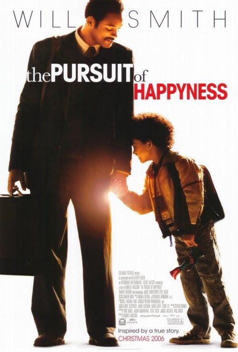 The Pursuit of Happyness 27x40 Movie Poster (2006) Will Smith Movies, Drama Films, Coach Carter, Thandie Newton, Good Will Hunting, Rhonda Byrne, Inspirational Movies, Javier Bardem, Septième Art