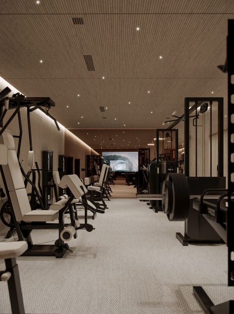 Craft & Concept | VILLA FOUNEX Private Gym, Luxury Home Gym, Dream Home Gym, Gym Design Interior, House Gym, Architecture Decoration, Gym Room At Home, Gym Interior, Home Gym Decor