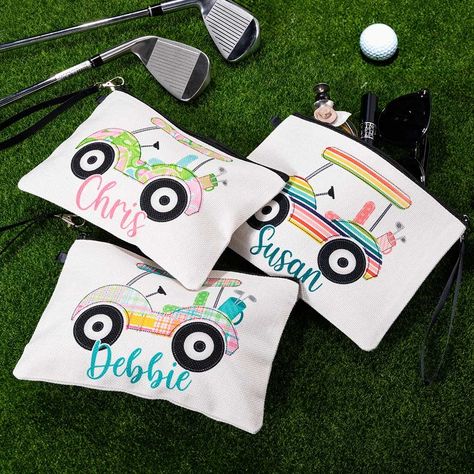 Golf Bag Organizer, Golf Gifts For Women Ideas, Golf Centerpieces, Essential Aesthetic, Photo Charm Bracelet, Golf Accessories Ladies, Sports Lover Gifts, Personalized Cosmetic Bags, Sporty Aesthetic