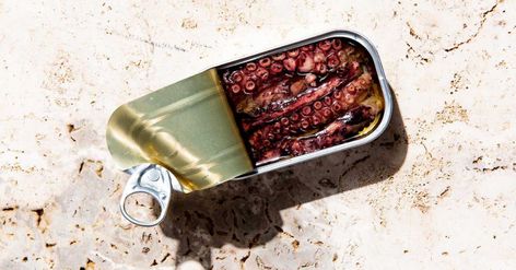 We’ve picked our favorite 13 tins from around the world to keep on hand as a snack—or a full meal Sardine Recipes Canned, Octopus Recipes, Sardine Recipes, Tinned Fish, Mackerel Recipes, Clam Sauce, Mussels Recipe, Anchovies, Full Meal Recipes