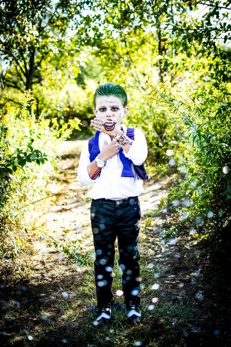 Diy Joker Costume Kids, Werewolf Costume Kids, Kids Joker Costume, Diy Joker Costume, Toddler Boy Costumes, Werewolf Costume, Joker Costume, Pennywise The Dancing Clown, Homemade Costume