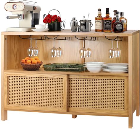 Bar cart with fridge