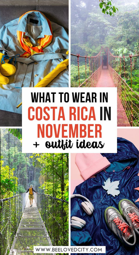 Costa rica in november | What to wear in Costa Rica in november | What to pack in costa rica in november | costa rica outfit ideas | costa rica outfit ideas what to wear | packing for costa rica in november | costa rica packing list november | packing list for costa rica in november Costa Rica Hiking Outfit, Costa Rica Travel Outfits, Packing For Costa Rica, Costa Rica Outfit Ideas, Costa Rica Travel Packing, Costa Rica Clothes, December Outfit Ideas, Pack For Costa Rica, Costa Rica Outfit