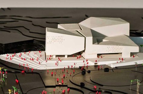 Canary Islands Concert Hall Shading Facade, Greenhouse Design, Concert Hall Architecture, Theater Architecture, Henning Larsen, Eco Architecture, Architectural Model, Arch Model, Images Harry Potter