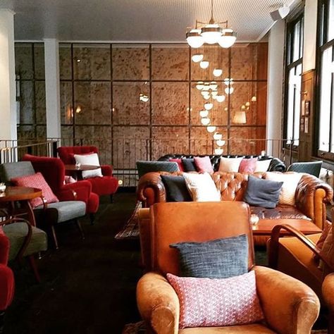 The Hoxton, Amsterdam | Dutch Hotel | HoxtonHotels Hoxton Amsterdam, Hotel Lobby Lounge, The Hoxton, House Bar, Hotel Entrance, Lobby Lounge, Cafe Ideas, Aged Care, Luxury Boutique Hotel