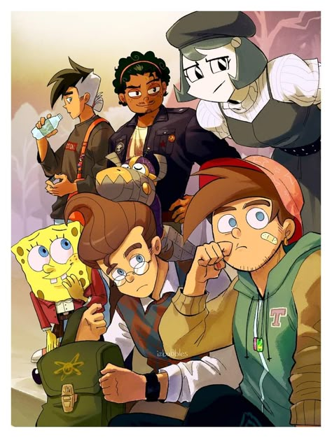 Izbubbles Nickelodeon, Nicktoons Crossover, Group Hangout, Nicktoons Unite, Going Ghost, Cartoon Fanart, Timmy Turner, Jimmy Neutron, Nickelodeon Cartoons