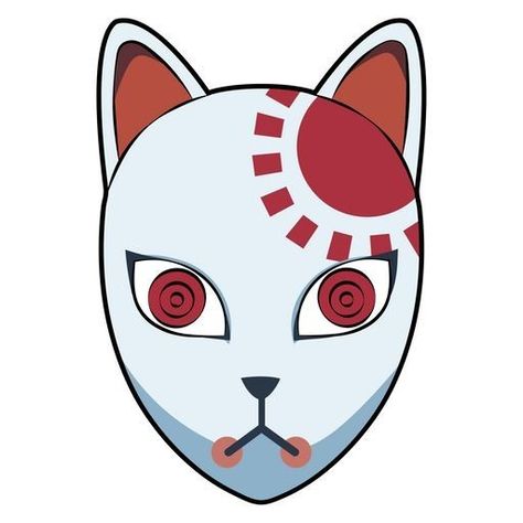 Tanjiro Fox Mask, Anime Tats, Anbu Mask, Demon Slayer Tanjiro Kamado, The Demon Slayer, Mask Sticker, Demon Slayer Tanjiro, Madara Wallpaper, Brown Hairstyles