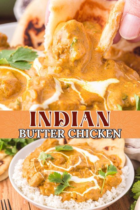 Make restaurant-quality Butter Chicken at home with this easy stovetop recipe! Tender marinated chicken is simmered in a rich, creamy tomato sauce infused with aromatic spices and a touch of butter. Perfect for a flavorful weeknight dinner that comes together in just 30 minutes. Serve with rice or naan for a delicious Indian-inspired meal that will impress everyone at the table! #ButterChicken #IndianRecipes #EasyDinnerIdeas #WeeknightMeals #ComfortFood Butterchicken Indian Recipe, Butterchicken Indian, Butter Chicken Recipe Indian, Butter Chicken Sauce, Butterbeer Recipe, Indian Butter Chicken, Naan Recipe, Butter Chicken Recipe, Creamy Tomato Sauce