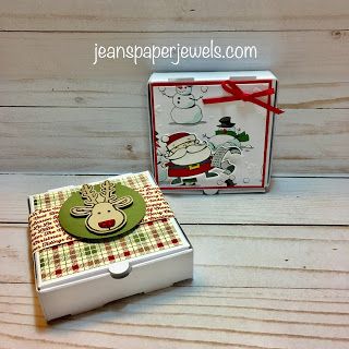 Stampin Up Pizza Box Ideas, Stampin Up Mini Pizza Box Ideas, Mini Pizza Boxes Stampin'up, Christmas Pizza, Card Box Holder, Pizza Box, Pizza Boxes, Mini Pizza, Treat Box