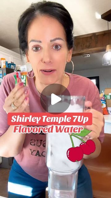 Tonya Spanglo on Instagram: "Haven’t found these sugar free yet so I made it into a waterrrrrrr🍒🍒🍒🍒   Shirley Temple 7Up @skinnymixes use TONYA42 @singlestogo @7up   #drinks #water #flavoredwater #shirleytemple #watertok #sugarfree #weightlossjourney #weightloss #weightlosstransformation #healthylifestyle" Water Of The Day, Infused Water Ideas, Tonya Spanglo, Flavored Water Drinks, Flavored Waters, Flavored Water Recipes, Water Ideas, Healthy Water Drinks, Keto Sides