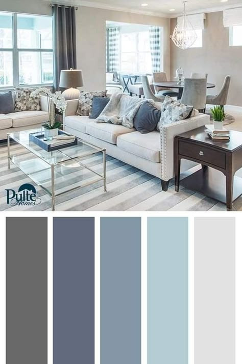 Teal Living Room Decor, Living Room Colour Schemes, Living Room Decor Colors, Living Room Color Schemes, Coastal Living Rooms, Trendy Living Rooms, Room Color Schemes, Cozy Fireplace, Trendy Home