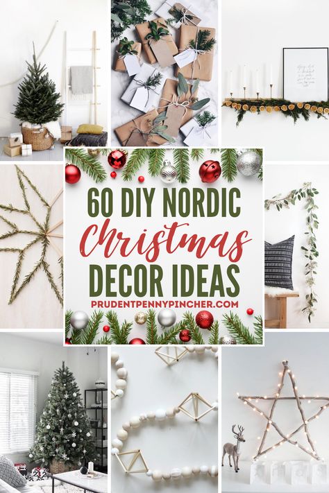 Transform your home into a winter wonderland Nordic house with these Scandinavian style Nordic Christmas decor ideas that will give your home a modern and elegant look. From minimalist Christmas tree ideas to simple DIY christmas wreaths and garlands, there are plenty of Scandinavian christmas decorations for inspiration here. Nordic Christmas Decor, Minimalist Christmas Decor Ideas, Christmas Scandinavian Style, Nordic Christmas Decorations, Christmas Candle Centerpiece, Scandinavian Christmas Trees, Minimalist Christmas Decor, Nordic House, Hygge Christmas