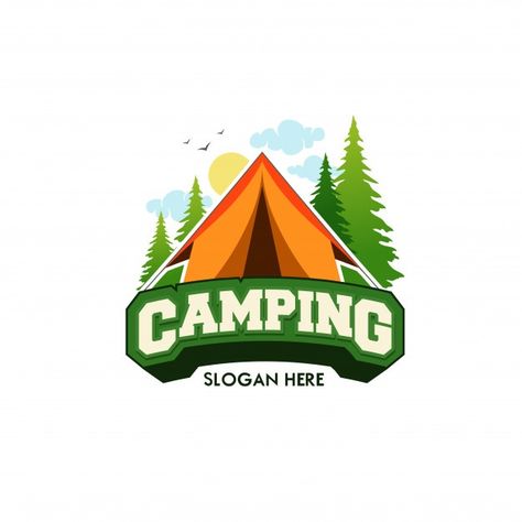 Camping Logo Design, Logo Camping, Camping Vector, Camping Logo, Camp Logo, Outdoor Logos, Travel Album, Graphic Design Ads, Simple Logo Design