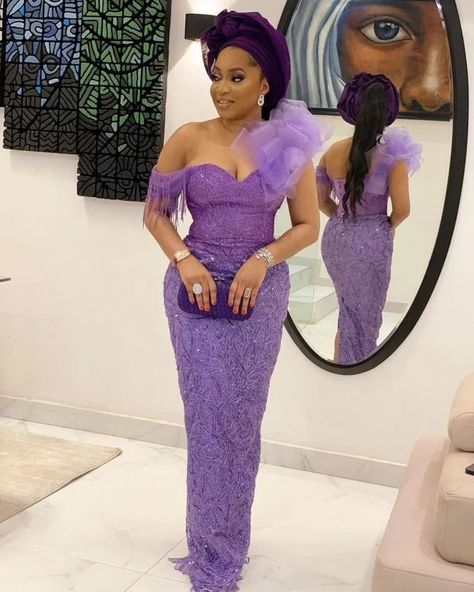 Latest and Beautiful Lace Styles for Ladies 2022. - Ladeey Lace Styles For Wedding Guest, Lace Gown Styles Aso Ebi, Asoebi Styles Lace, Lace Asoebi Styles, Latest Lace Styles, Asoebi Lace Styles, Lace Styles For Wedding, Event Attire, Aso Ebi Lace Styles