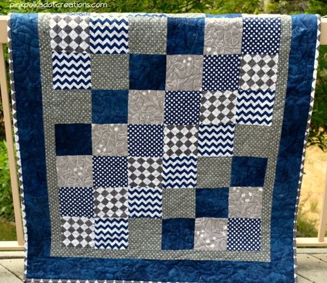 17 Handsome Baby Boy Quilt Patterns Boy Baby Quilt Ideas, Boy Baby Quilt Patterns, Baby Boy Quilt Patterns Free Simple, Little Boy Quilts Ideas, Baby Boy Quilt Patterns Free, Quilts For Teenage Boys, Boy Baby Blanket Quilt, Baby Boy Quilt Ideas, Boy Quilts Patterns