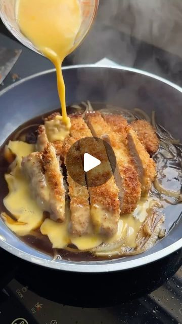 Filipino Recipes on Instagram: "Easy Katsudon Recipe 🍳🐷

For the Tonkatsu (Pork Cutlet):
- Boneless pork chops
- Salt and pepper
- All-purpose flour
- Beaten egg
- Breadcrumbs

For the Katsudon Sauce:
- Dashi stock (or water)
- Soy sauce
- Mirin
- Sugar

#katsudon #recipe #food #foodblogger #foodie #foodstagram #fyp" Katsudon Recipe Pork, Katsudon Sauce, Katsudon Recipe, Tonkatsu Pork, Dashi Stock, Pork Cutlet, Pork Cutlets, Boneless Pork Chops, Filipino Food