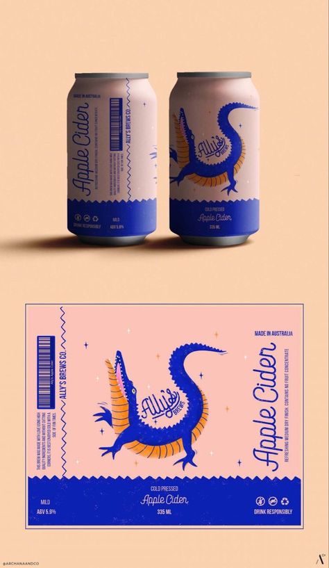 Beer Can Illustration Design Packaging, Can Label Design Packaging, Can Branding Design, Beer Can Design Illustrations, Beer Cans Design, Craft Beer Label Design Illustrations, Cool Beer Labels, Illustration On Packaging, Seltzer Can Design