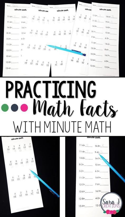 Math Minutes, Math Fact Games, Fact Practice, Math Fact Practice, Math Fluency, Math Fact Fluency, Fact Fluency, Math Tutor, Second Grade Math