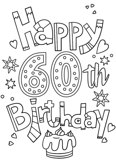 Free 60th Birthday Printables, Birthday Card 60 Years Diy, 60th Birthday Cards For Ladies, Hedgehog Recipe, Happy Birthday 60, Boys Activities, Birthday Photo Album, 60th Birthday Card, Printable Birthday Cards