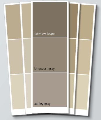 When it comes to selecting  a paint color for your home, the options are absolutely endless, often leading to some major frustration. Painting can be a BIG project, and you most definitely don&#821… Kingsport Gray, Shaker Beige, Taupe Paint Colors, Basement Painting, Tan Paint, Taupe Paint, Entry Ideas, Basement Bedroom, Remodel Inspiration