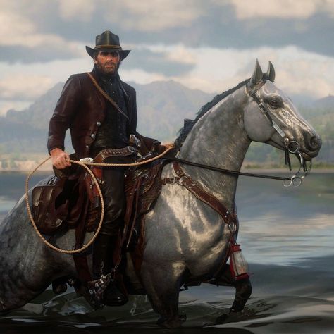 Riding Hairstyles, Rdr Horses, Rdr2 Horse Breeds, Rains Fall Rdr2, Pretty Rdr2 Online Characters, Rdr2 Horses, Arthur Morgan With Horse, Wild West Outlaws, Read Dead