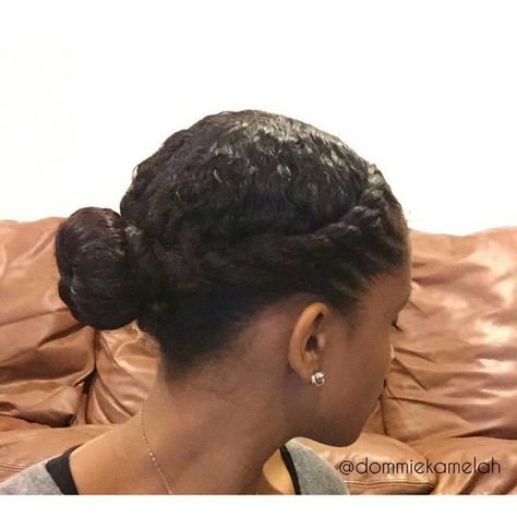 Twisty Bun, Natural Hairstyle, Hair Affair, Naturally Beautiful, Behind Ear Tattoo, Natural Hair Styles, Dreadlocks, Hair Styles, Hair