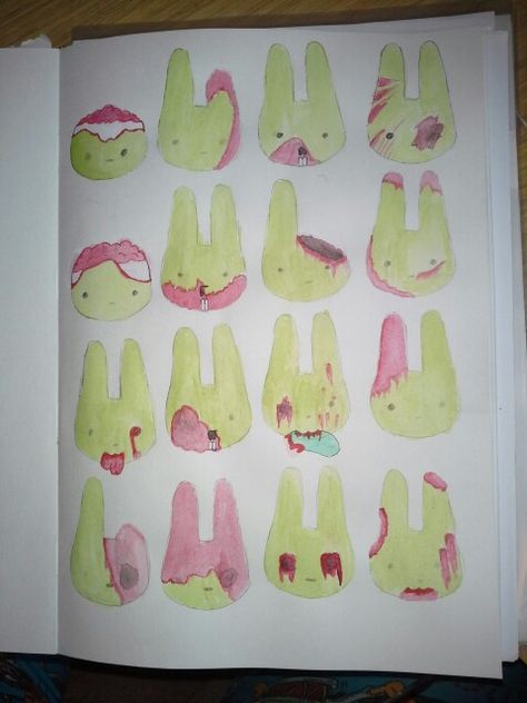 Zombie bunny ideas. Zombie Rabbit, Zombie Bunny, Bunny Ideas, Bunny Art, Zombie, Art Inspo, Cute Art, Art