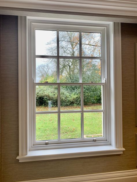 Window Surround by Chris Fell Design Window Uk, Window Moulding Ideas Interiors, Window Surrounds Interior, Window Architrave Interior, Architrave Around Window, Architrave Window, Window Moulding, Crittle Windows, Window Architrave