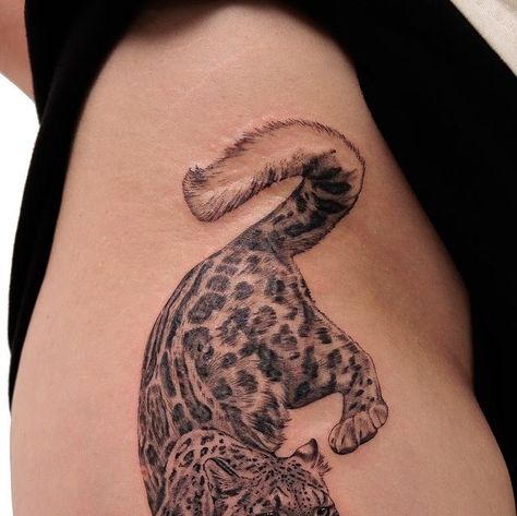 Aquatica Tattoo on Instagram: "Snow Leopard  By @lozzarachtattooer for @emmanoye_" Clay Tattoo, Snow Leopard Tattoo, Leopard Tattoo, Leopard Tattoos, Tattoo Thigh, Mom Tattoos, Tattoo Sleeve, Snow Leopard, Tattoo Inspo