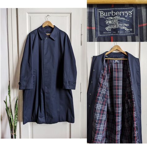 Navy Trench Coat, Blue Raincoat, Blue Trench Coat, Coat Outfit, Blue Coat, Ukraine, Vintage Ladies, Burberry, Trench Coat