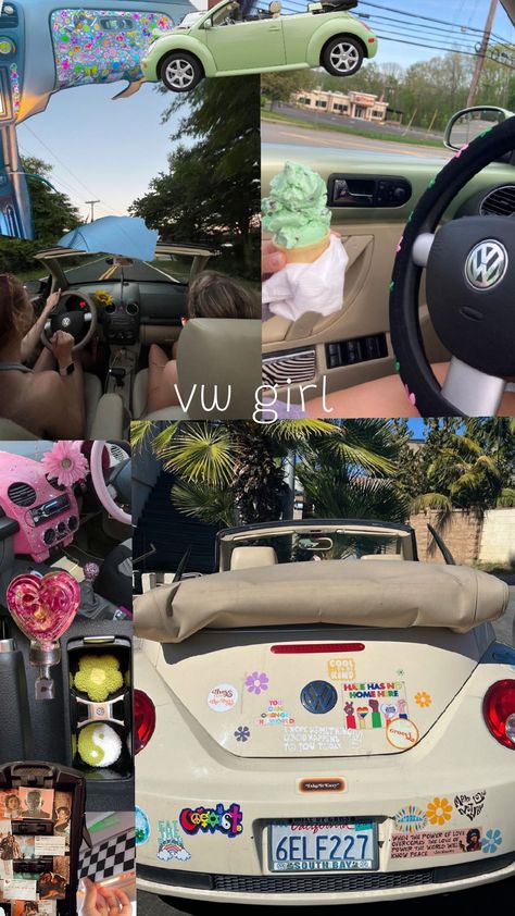 #volkswagen #buggie #newbug #convertible #girlcar #it girl #driving #dreamlife Cute Vw Beetle Interior, Vw Beetle Interior, Volkswagen Beetle Convertible Interior, Volkswagen Beetle Aesthetic, Volkswagen Beetle Accessories, Yellow Volkswagen Beetle Aesthetic, Volkswagen Beetle Interior, Vw Bug Interior, Slug Bug Convertible