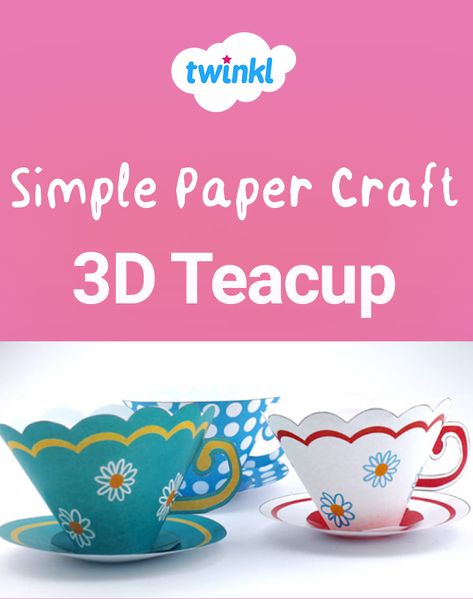 Simple Paper Teacup Craft