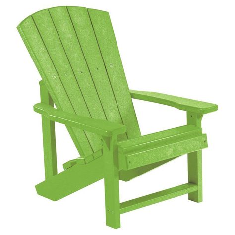 Outdoor CR Plastic Generations Kids Adirondack Chair Kiwi Green - C08-17 Muskoka Chairs, Kids Adirondack Chair, Muskoka Chair, Plastic Lumber, Kids Playroom Furniture, Play Kitchen Sets, Premium Colors, Adirondack Chairs, Beachcrest Home