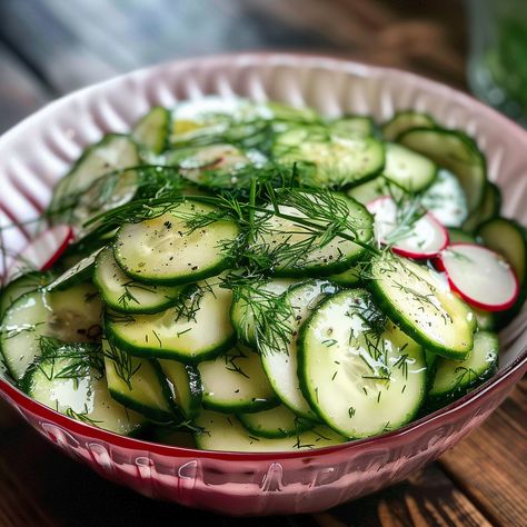 Cucumber Dill Salad Recipe -