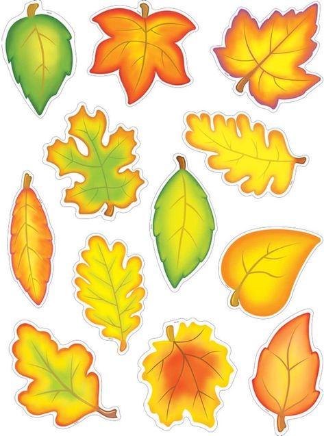 Fall Classroom Decorations, Leaf Cutout, Autumn Leaves Art, Kids Homemade, Teacher Created Resources, Leaf Template, Leaf Drawing, Autumn Crafts, Autumn Activities